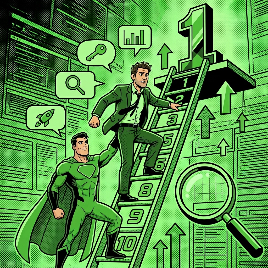 SUPERBRAND-Superheld hilft Unternehmer beim Aufstieg in den Suchmaschinen-Rankings