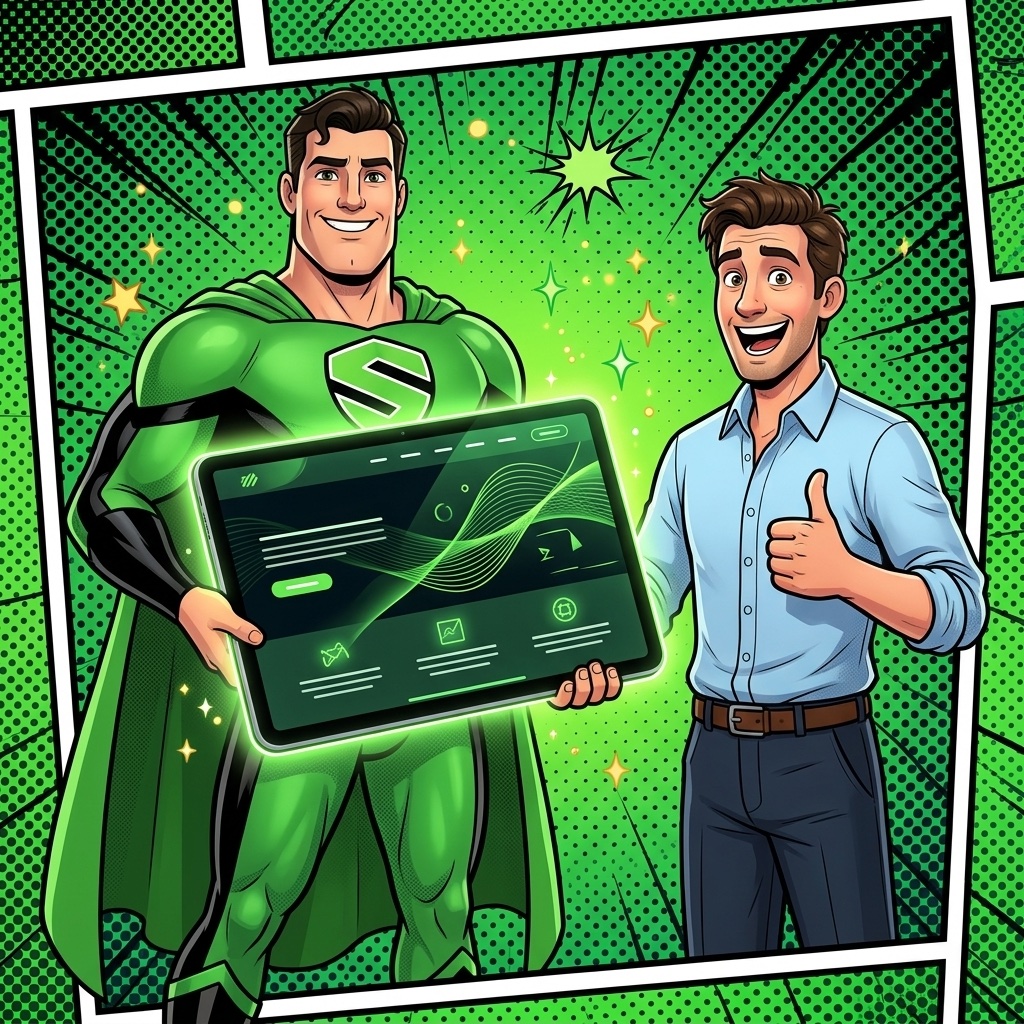 Fertige Website wird stolz vom SUPERBRAND-Team präsentiert
